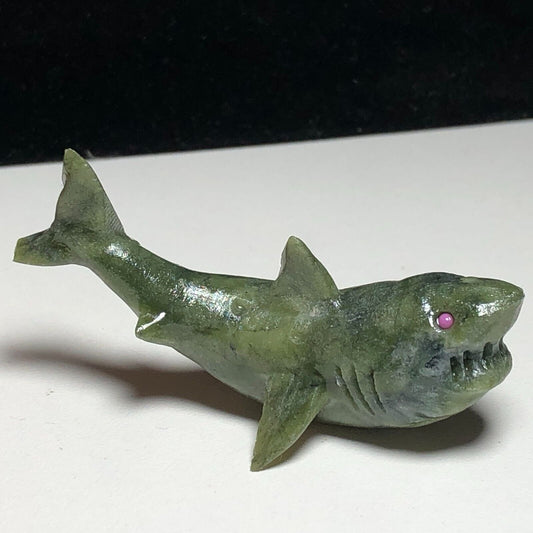 Rare Serpentine Shark, 27mm Tall, 24g