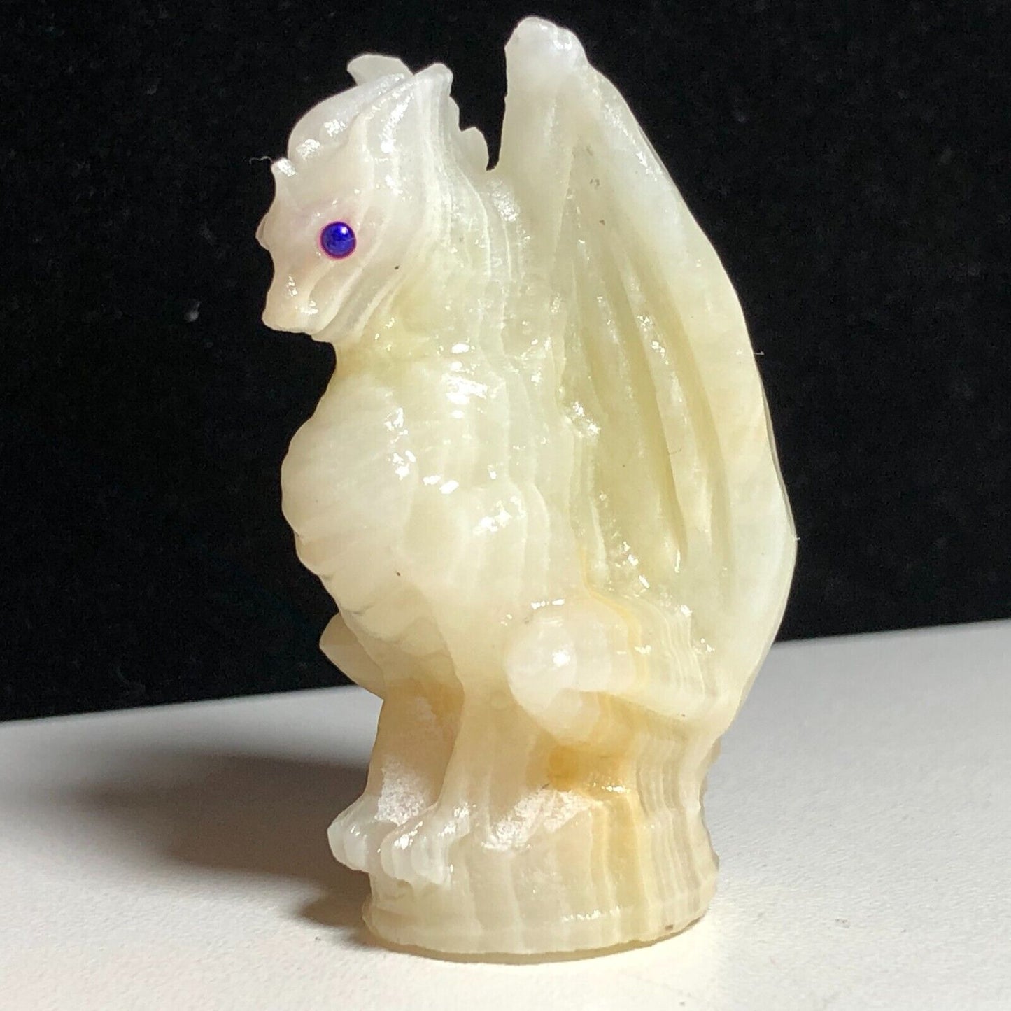 Rare Calcite Dragon, 52mm Tall, 37g (Yellow, Cream, White)