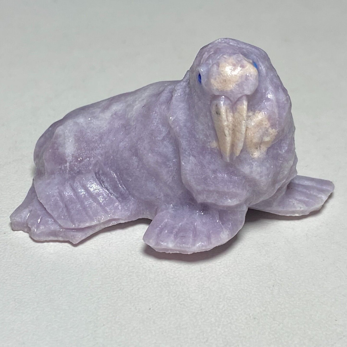 Rare Lepidolite Walrus, 30mm Tall, 36g