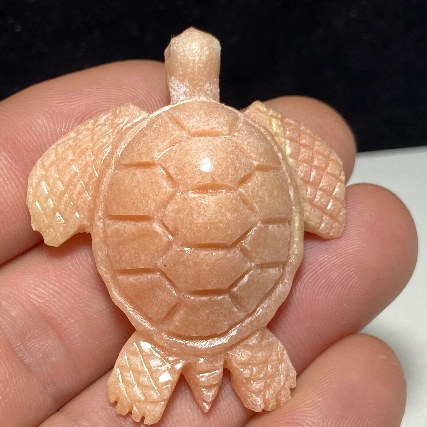 Common Dolomitic Marble Sea Turtle, 18mm Tall, 21g