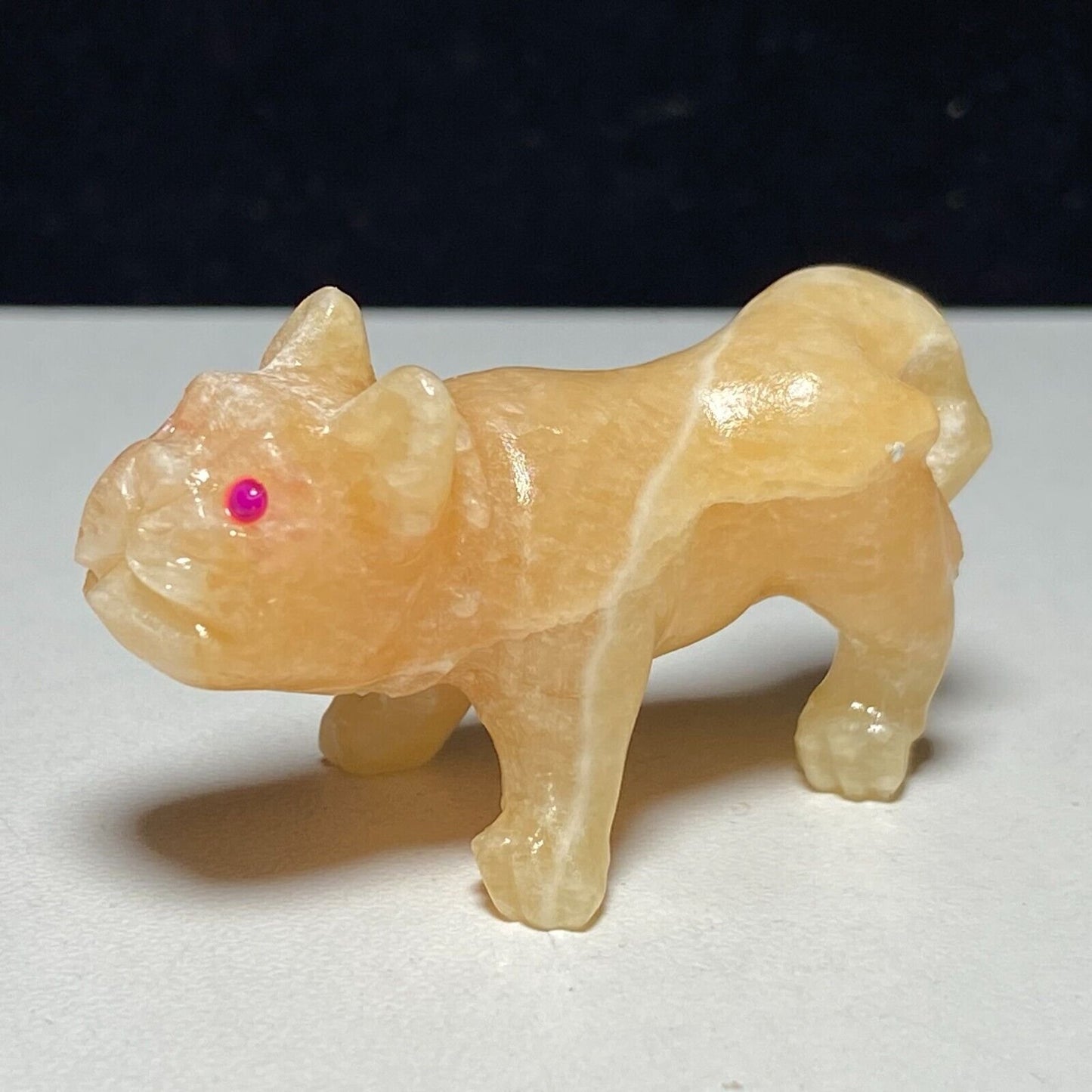 Unusual Jade Dog, 30mm Tall, 17g