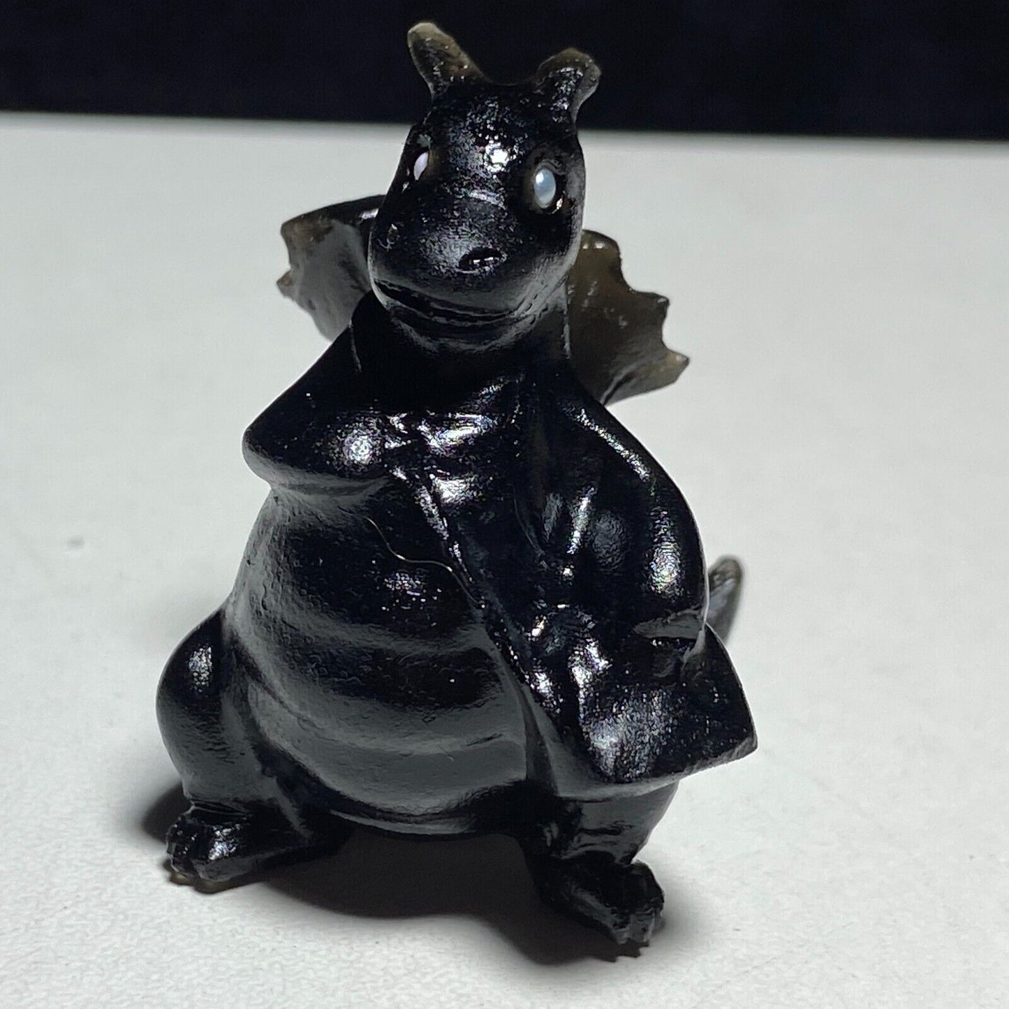 Rare Onyx Dragon, 42mm Tall, 25g (Black)