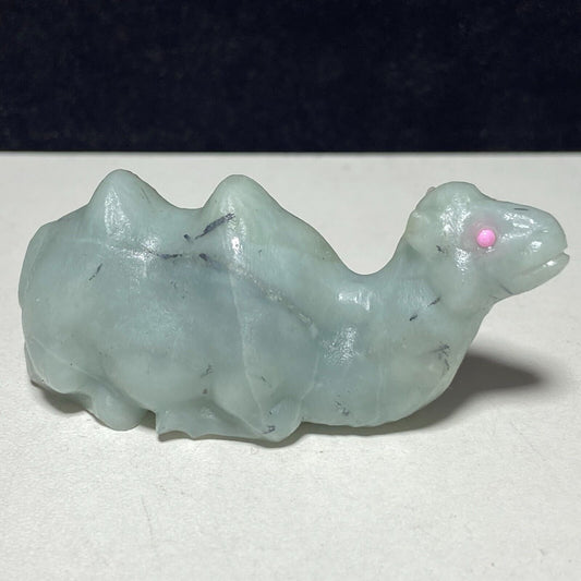 Rare Stone Camel, 27mm Tall, 30g (Blue)