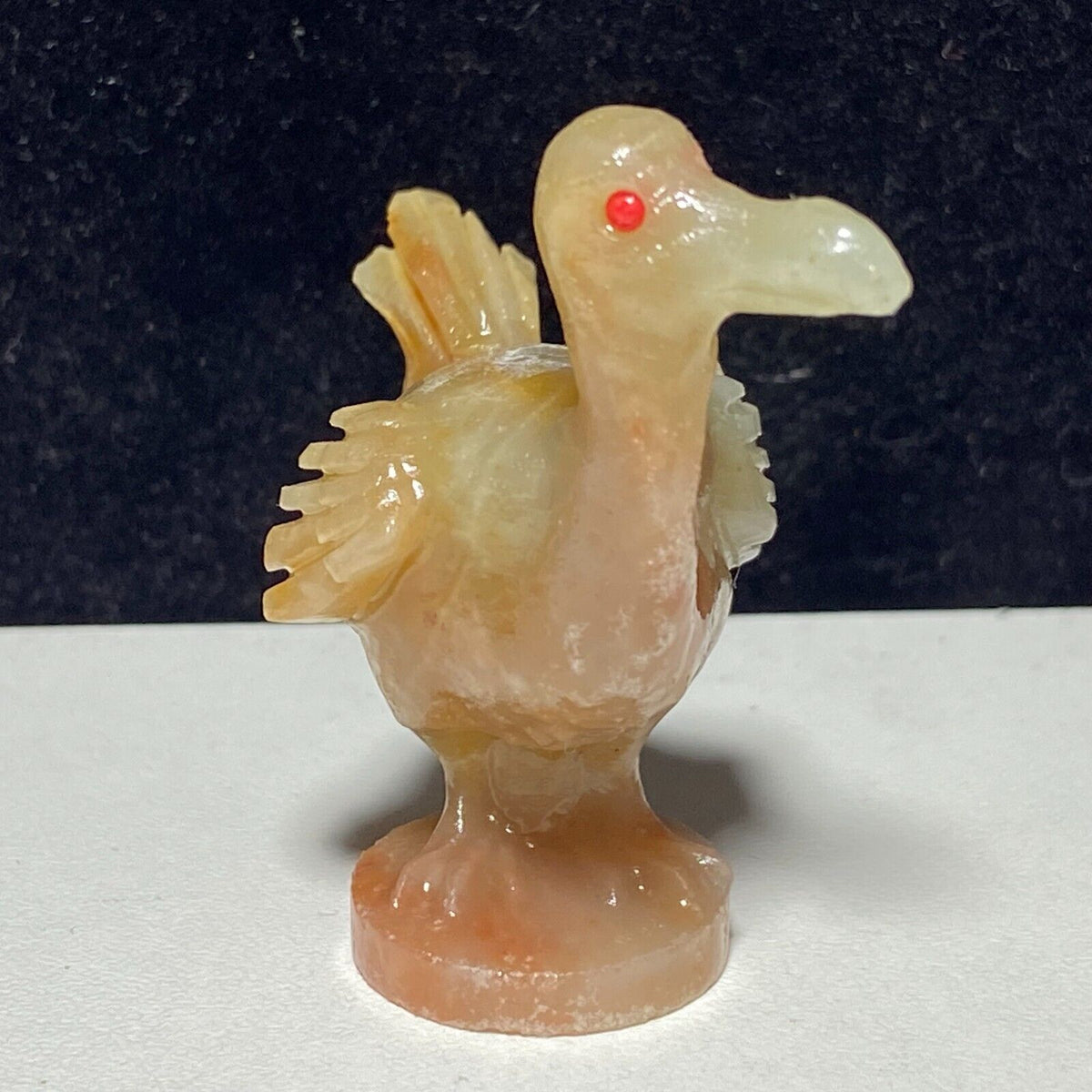 Unusual Amazonite Dodo, 48mm Tall, 25g (Brown, Cream, Red)