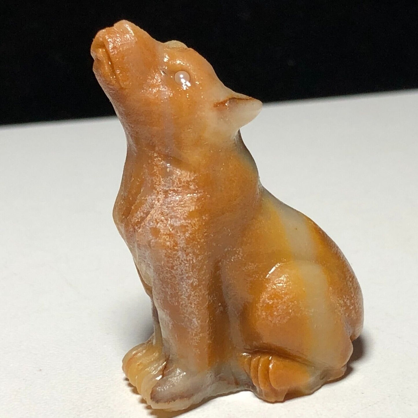 Rare Amazonite Howl Wolf, 46mm Tall, 27g