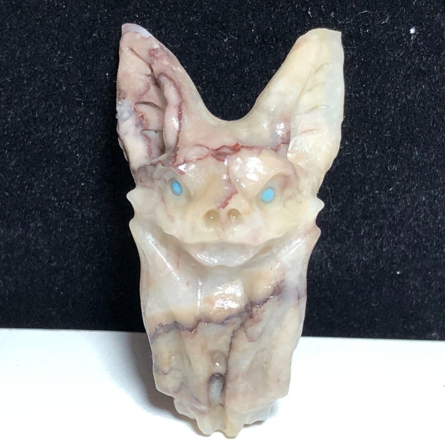 Jasper Bat, 51mm Tall, 24g (White, Red)