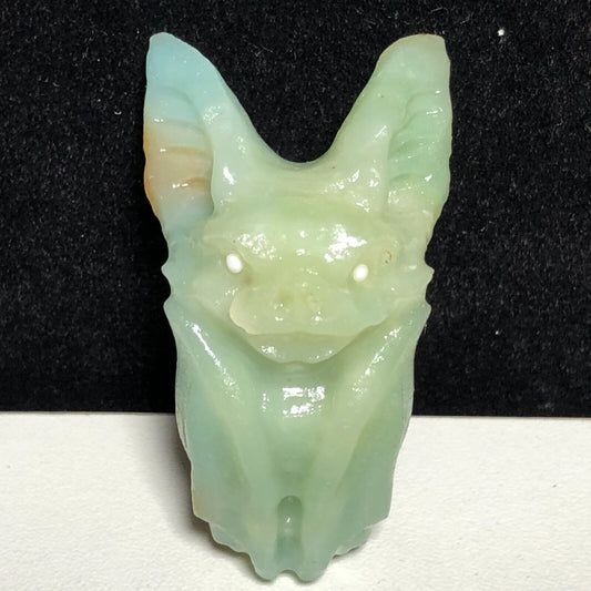 Stunning Amazonite Bat, 51mm Tall, 24g (Green, Blue, White)