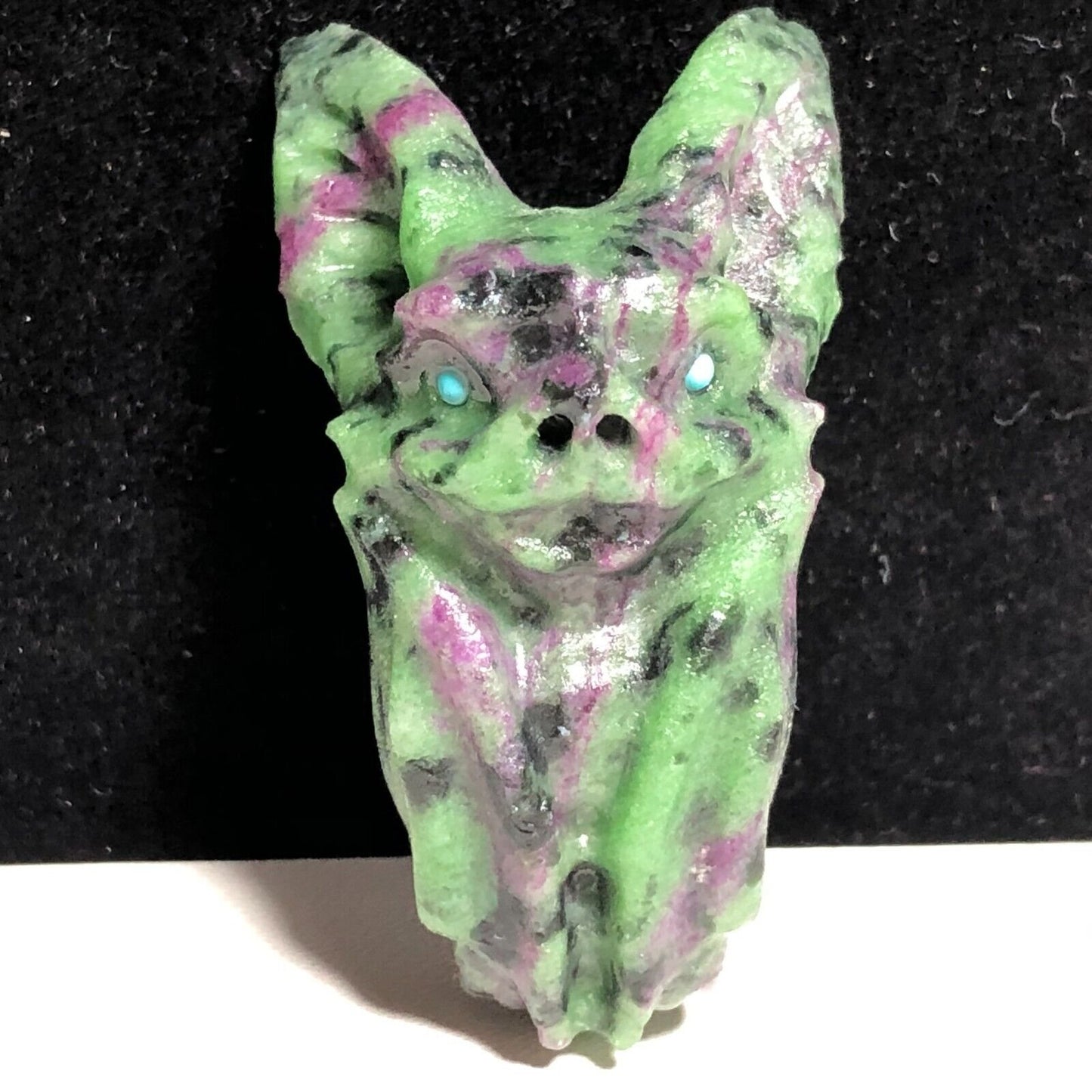 Rare Anyolite Bat, 52mm Tall, 22g