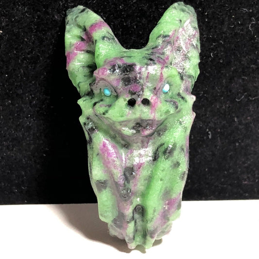 Rare Anyolite Bat, 52mm Tall, 22g