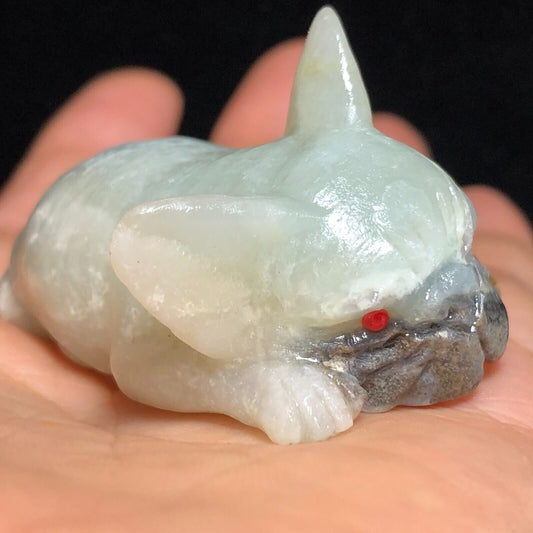 Unusual Amazonite Dog, 30mm Tall, 56g