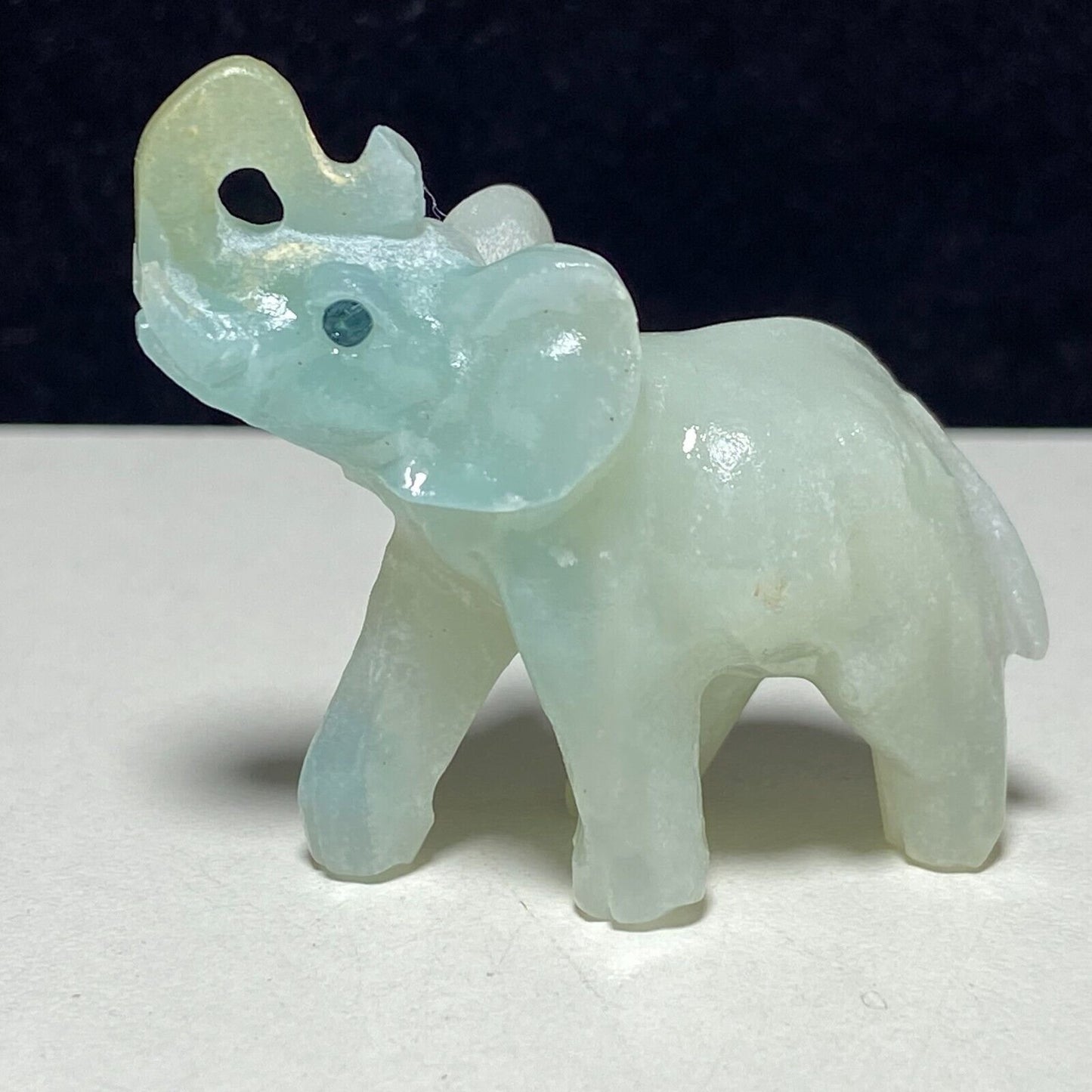 Rare Amazonite Elephant, 34mm Tall, 16g