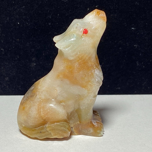 Unusual Amazonite Howl Wolf, 47mm Tall, 28g