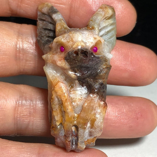 Amazonite Bat, 54mm Tall, 25g