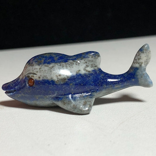 Rare Lapis Lazuli Dolphin, 17mm Tall, 7g