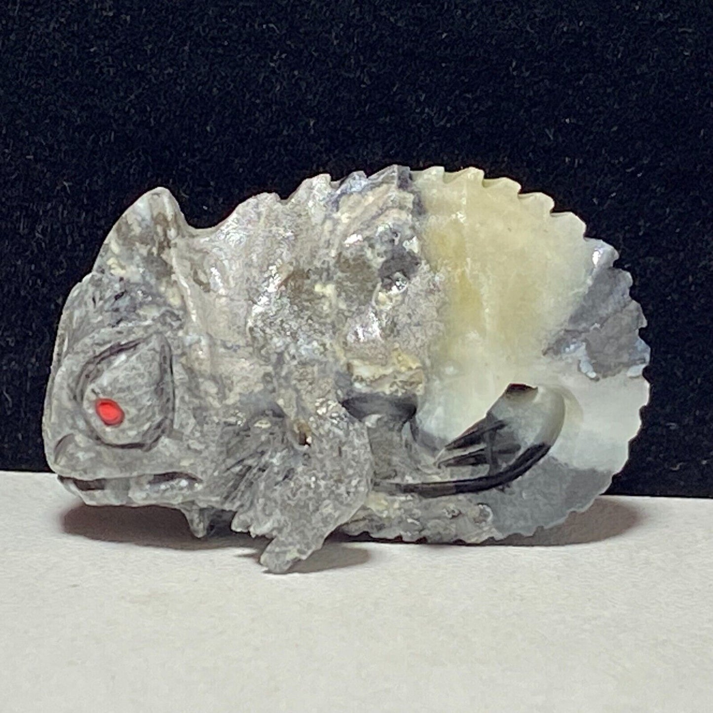 Stunning Amazonite Chameleon with Pyrite, Geodic Quartz Crystals, 24mm Tall, 11g (Gray, Cream, White)