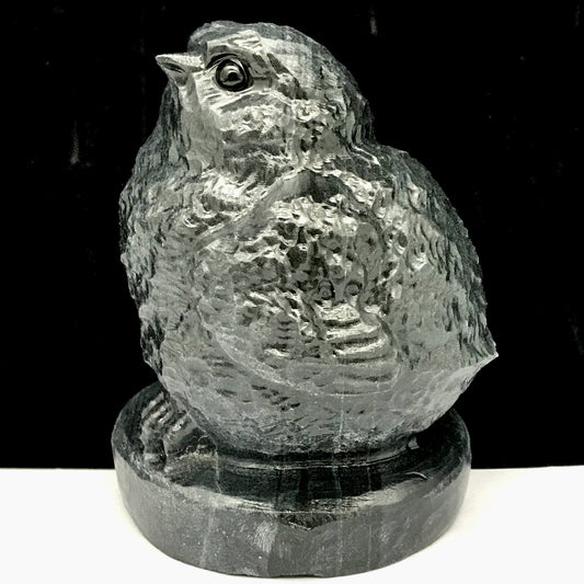 Stone Chicken, 71mm Tall, 247g (Black, Green, Gray)