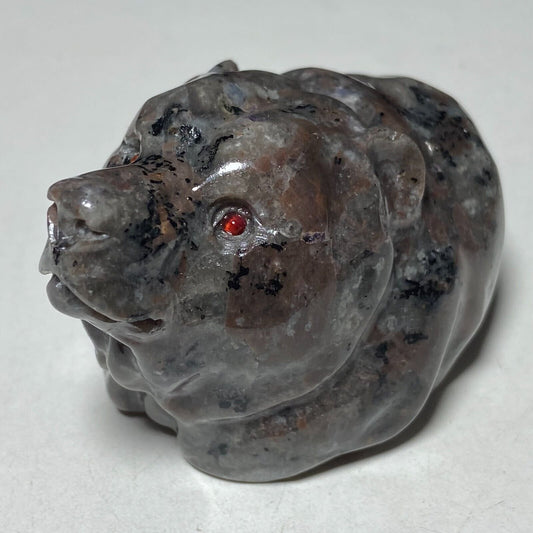 Stone Bear, 42mm Tall, 149g (Gray, Brown, Black)