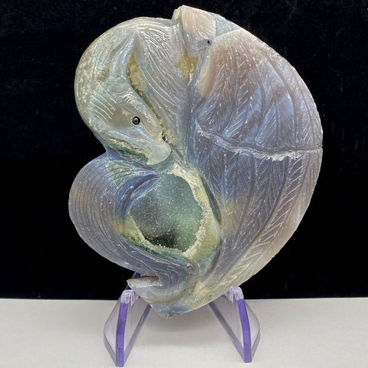 Stone Gryphon, 91mm Tall, 158g (Gray, Yellow, Brown)