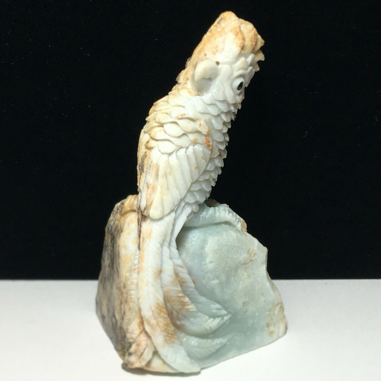 Stunning Amazonite Parrot, 127mm Tall, 368g (Blue, Yelow)